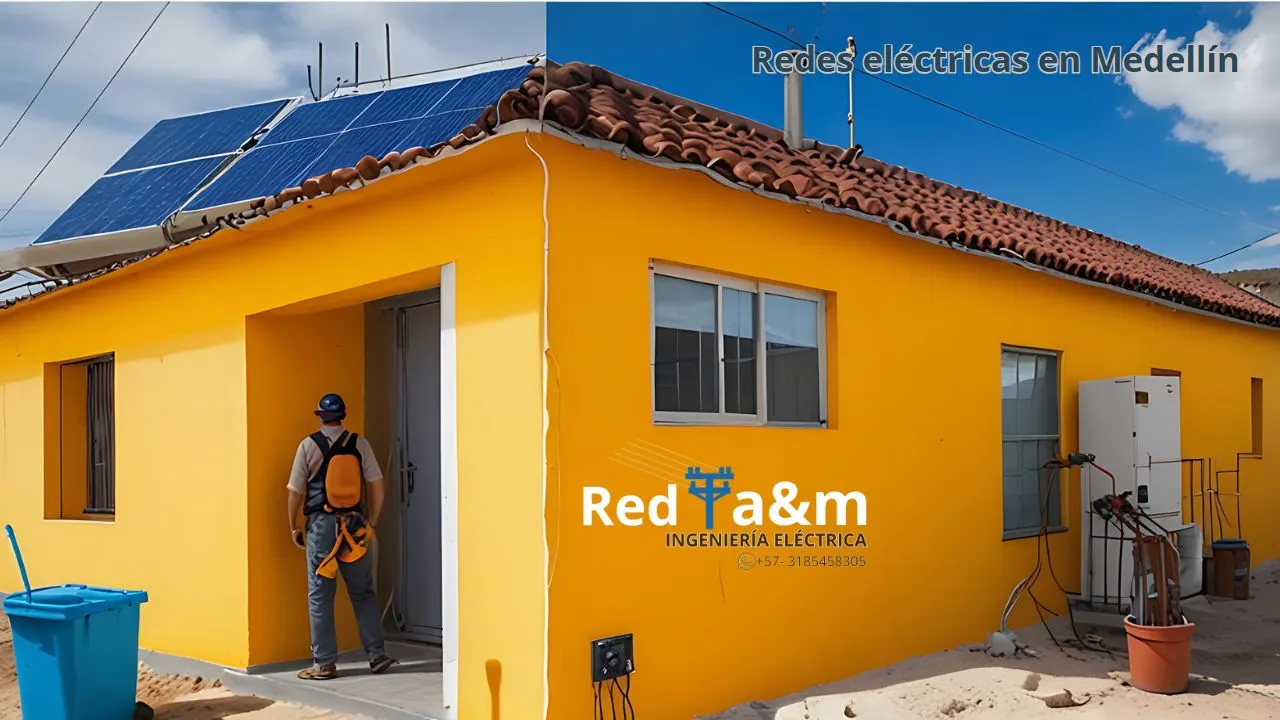 Comparación entre una instalación eléctrica antigua y una moderna, con un técnico de Red a&m Ingeniería Eléctrica.