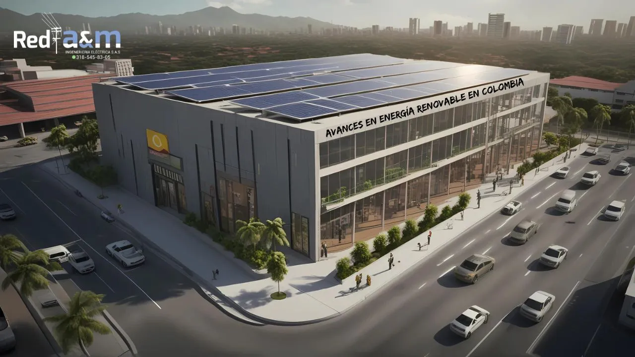 Avances en energía renovable en Colombia con soluciones sostenibles de paneles solares y turbinas eólicas de Red a&m