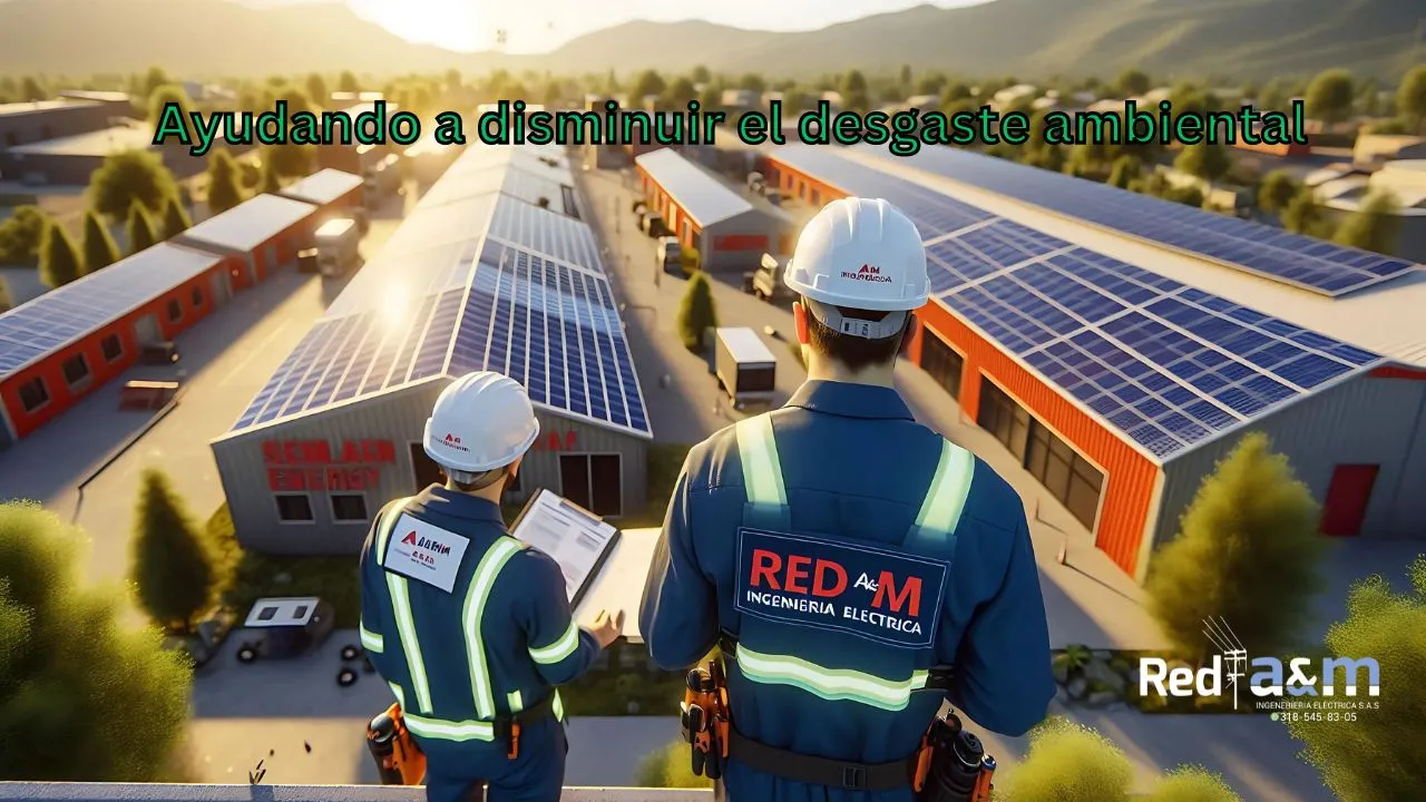 Cambio climático con Instalación solar semi-industrial por Red A&M Ingeniería Eléctrica