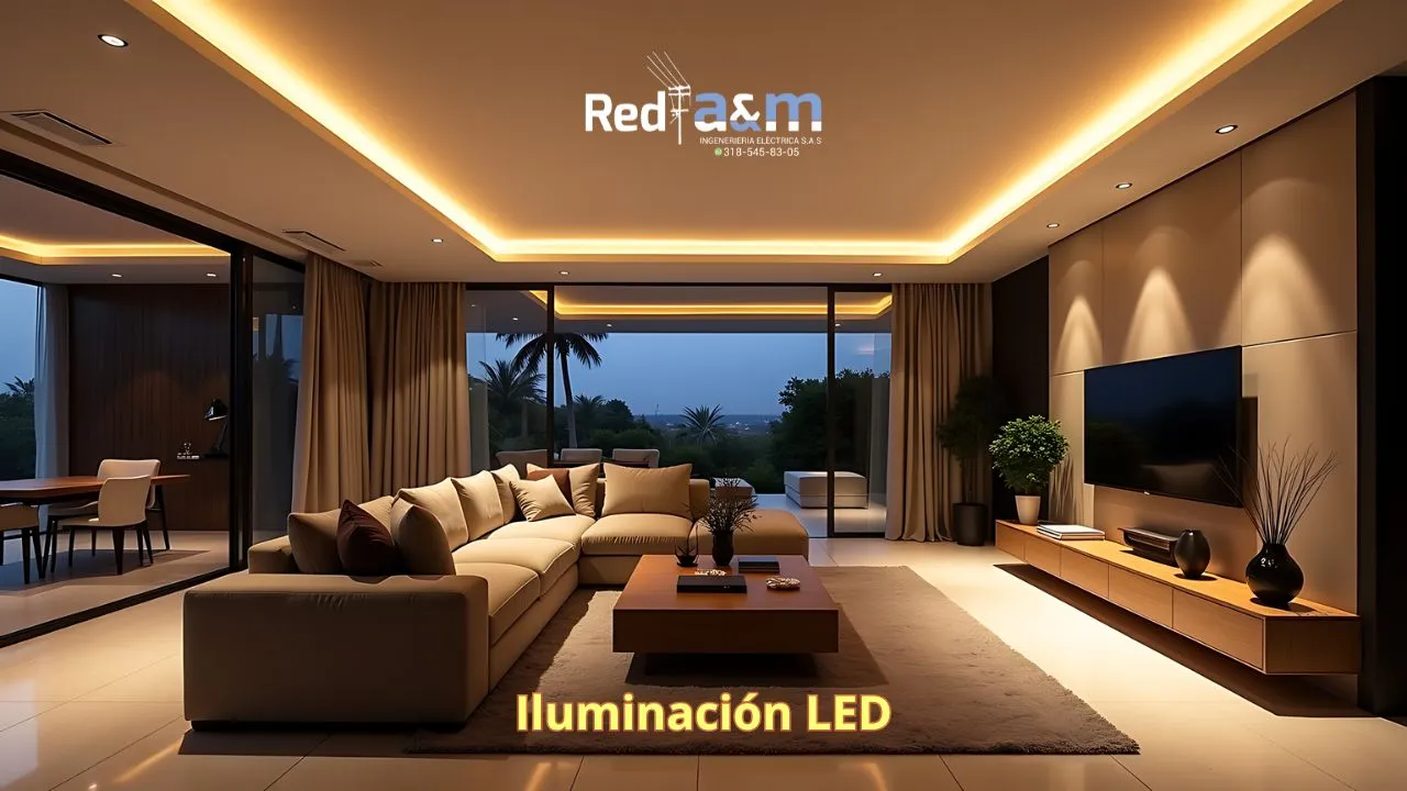 Iluminación LED en espacios residenciales por Red a&m Ingeniería Eléctrica