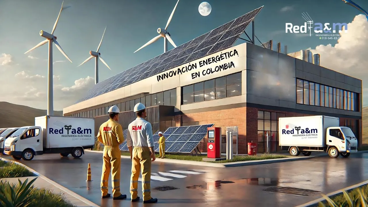 Innovación energética en Colombia con soluciones de energías renovables en un entorno comercial por Red a&m Ingeniería Eléctrica.