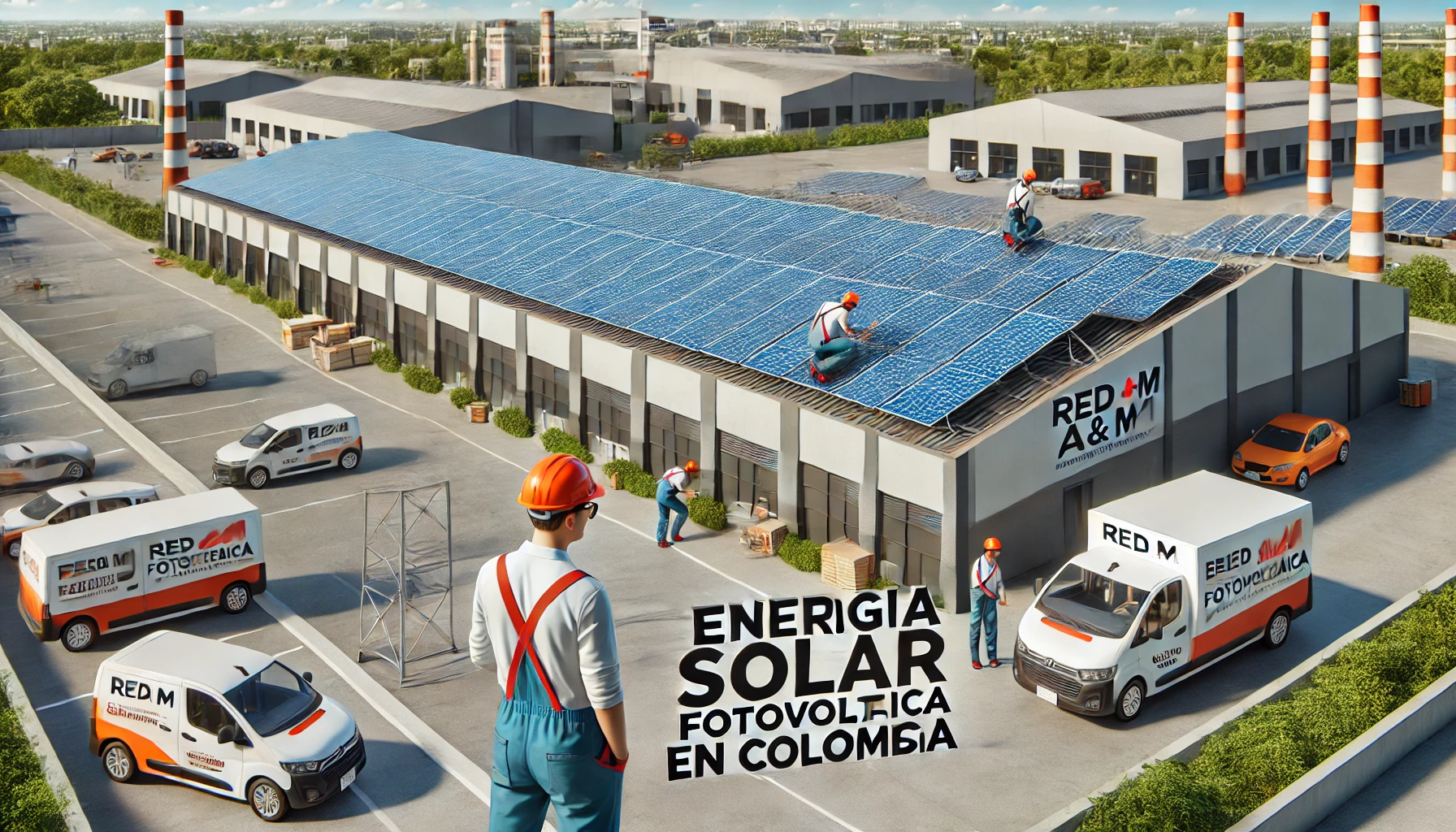 Energía solar fotovoltaica en Colombia: sistemas solares en entornos comerciales por Red a&m